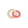 Mellow Teether Teething Ring Silicone Pink 0