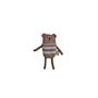 Bella Bear Rattle Cotton Polyester Brown 0