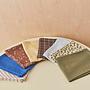 2x Iro Muslin Cloth Organic Cotton Blue Brown 1
