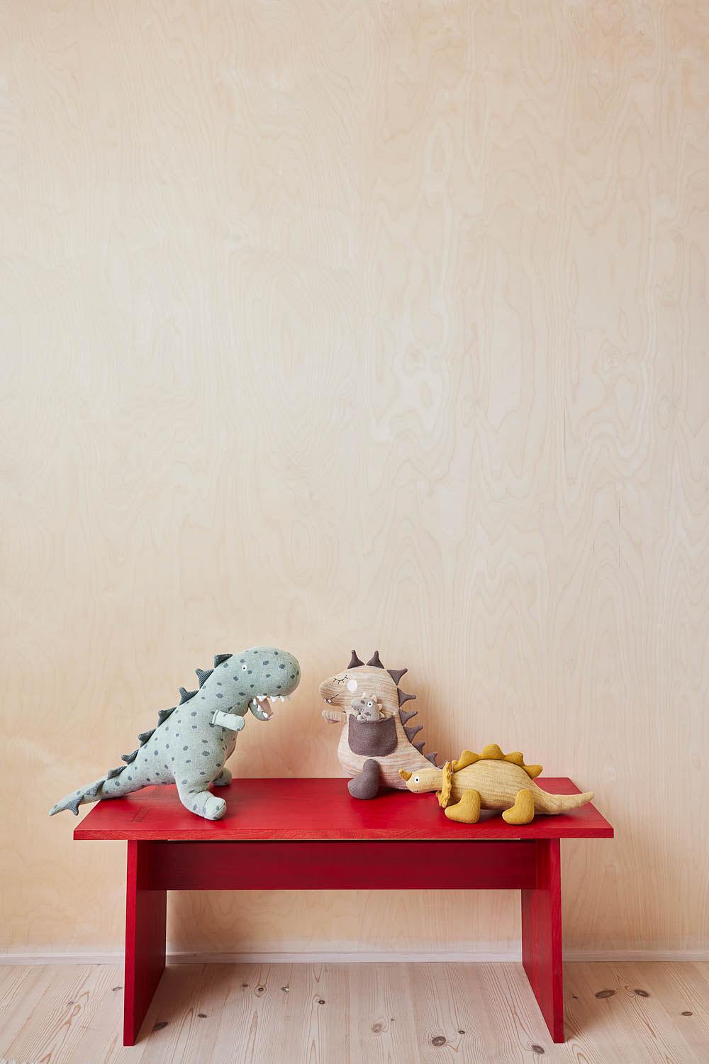 Billy Dinosaur Plush Toy Cotton Brown 3