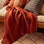 Iris Blanket Organic Cotton Red 2