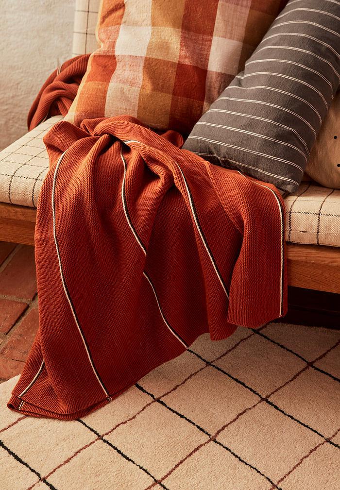 Iris Blanket Organic Cotton Red 2