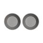 2x Yuka Plate Deep Stone Grey 0