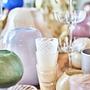 2x Swirl Drinking glass White 3