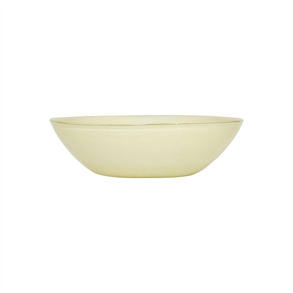 Kojo Bowl Large Glass Cream 0