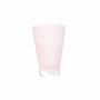 2x Swirl Drinking Glass Pink 0