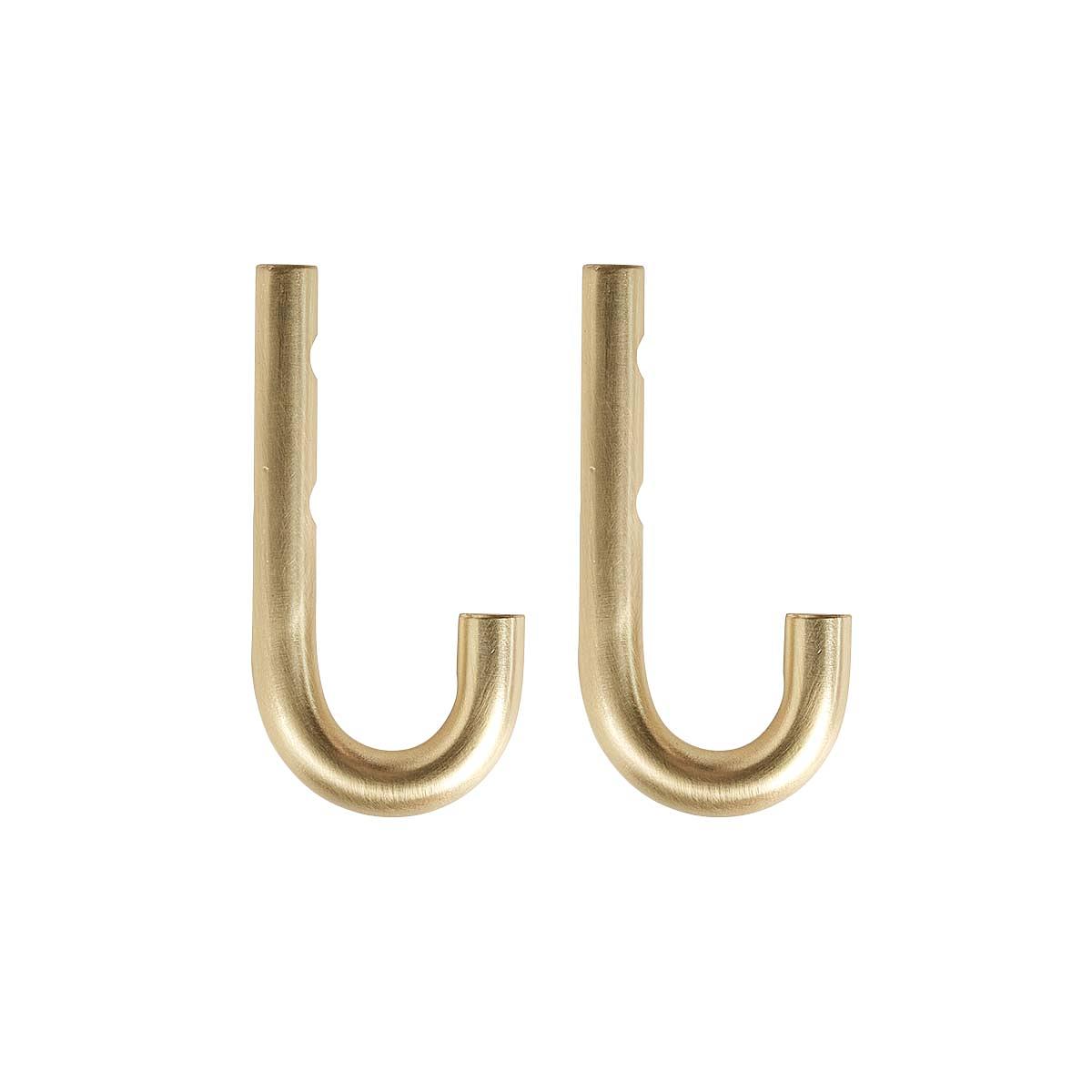 2x Small Hook Stainless Steel Gold 0