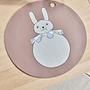 Rabbit Pompom Placemat Silicone Multicolor 1