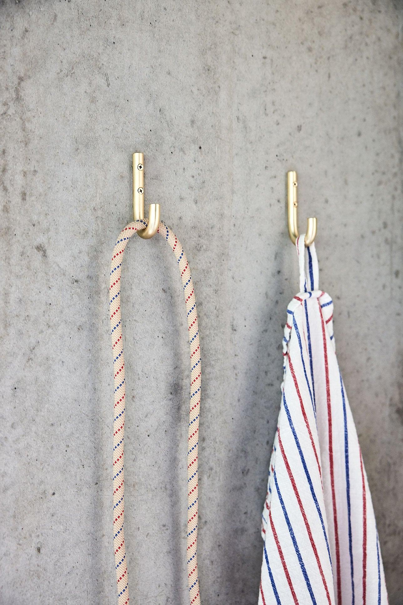 2x Small Hook Stainless Steel Gold 1