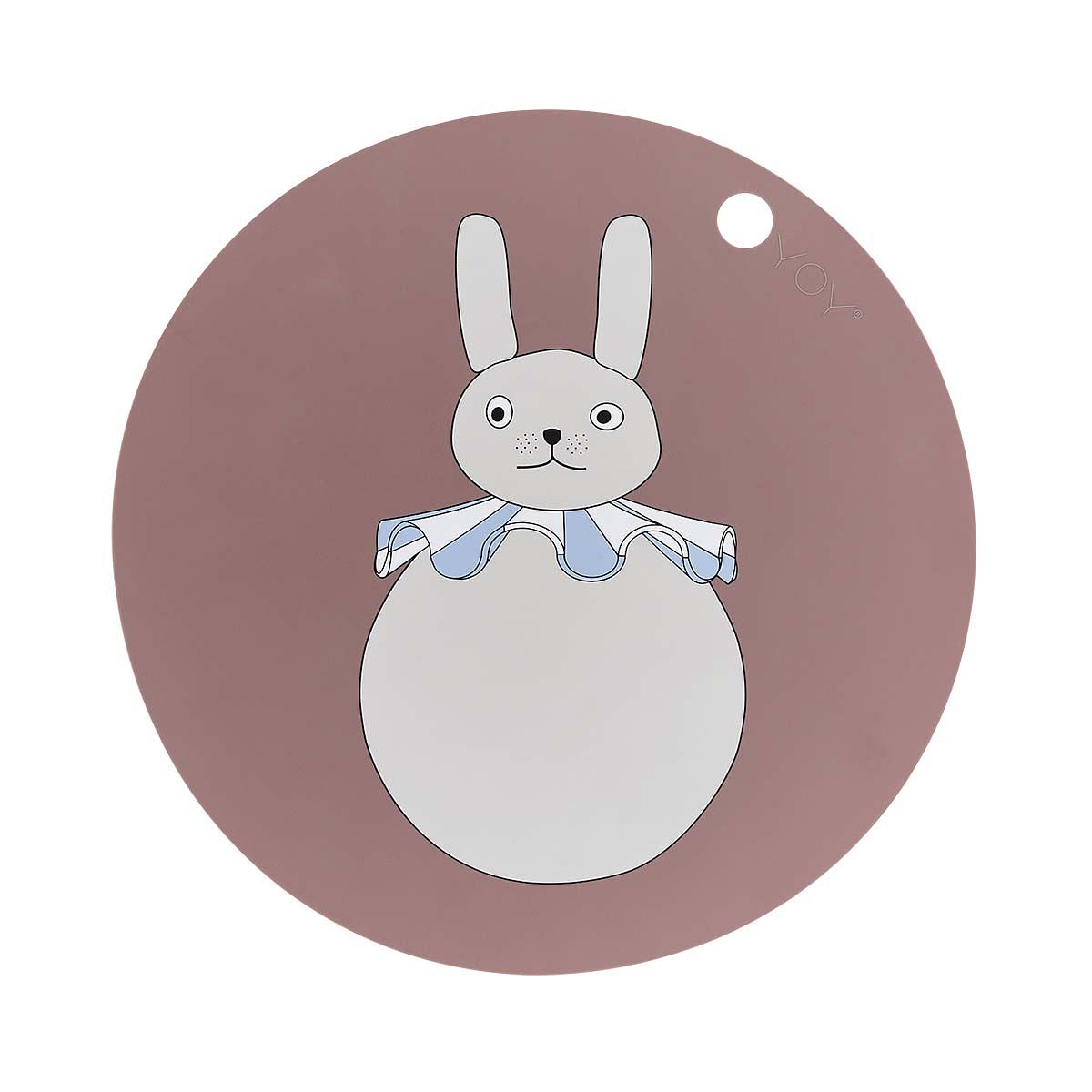 Rabbit Pompom Placemat Silicone Multicolor 0