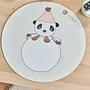 Panda Pom Pom Placemat Silicone Multicolored 3
