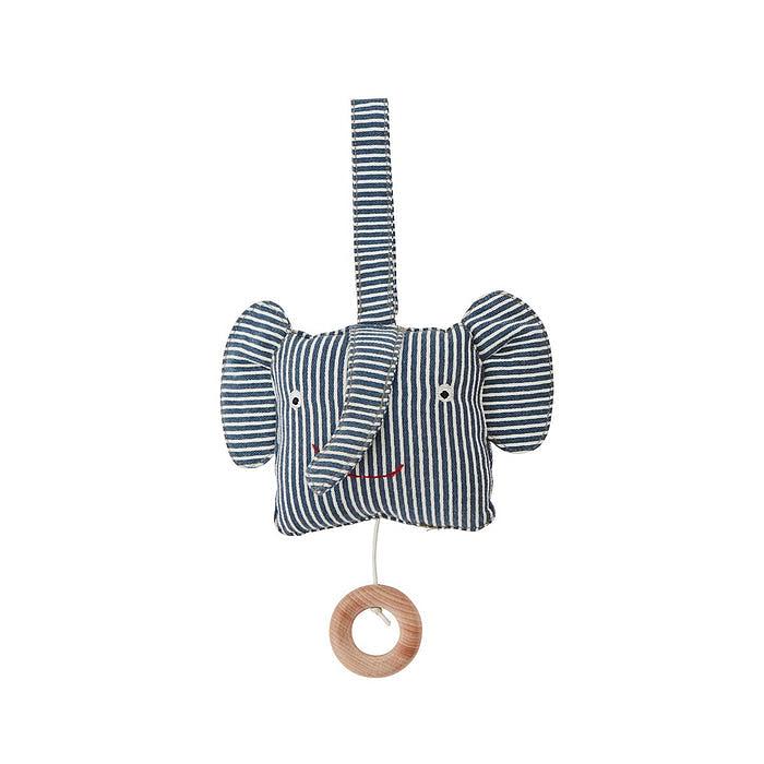 Erik Elephant Music Mobile Organic Cotton Blue 0