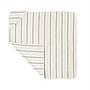 Hooded towel Organic cotton White striped 0