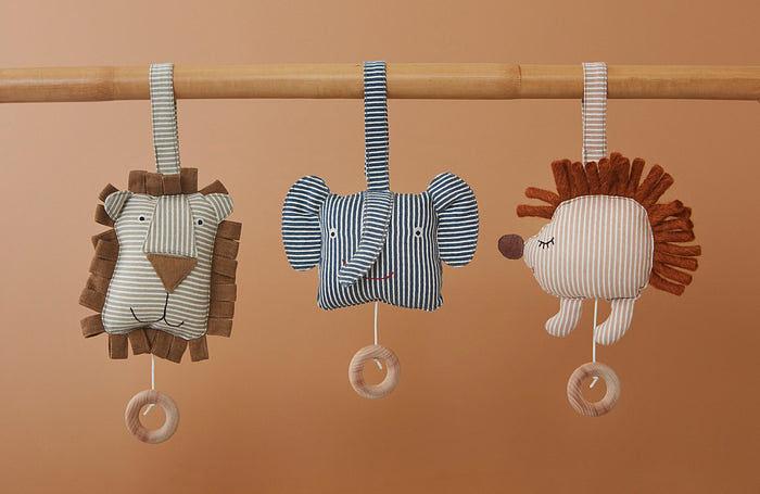 Erik Elephant Music Mobile Organic Cotton Blue 1
