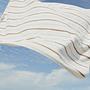 Hooded towel Organic cotton White striped 2