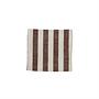 Tablecloth Striped 260X140 Cm Cotton Brown 0