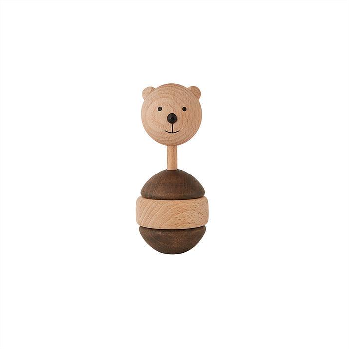 Bear rattle wood brown 0