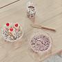 Jali Dessert Plate Glass Transparent 2