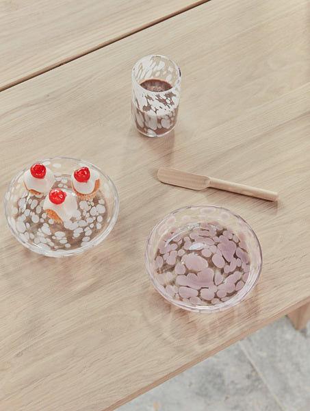Jali Dessert Plate Glass Transparent 2