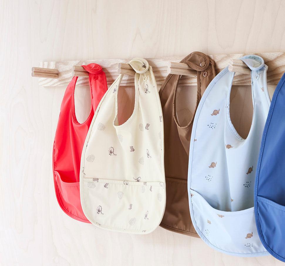 2x Bib Dino Polyester Cream 3