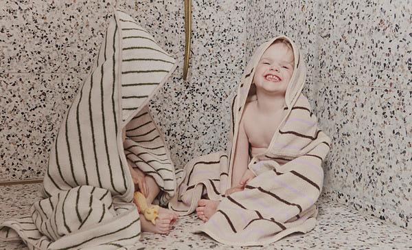 Raita Hooded Towel Cotton Purple 2