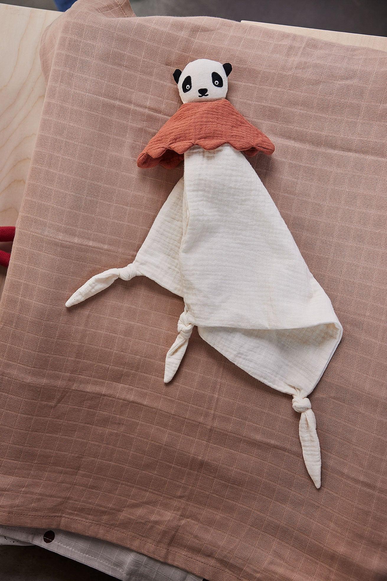 Lun Lun Cuddle Cloth Panda Cotton White 1