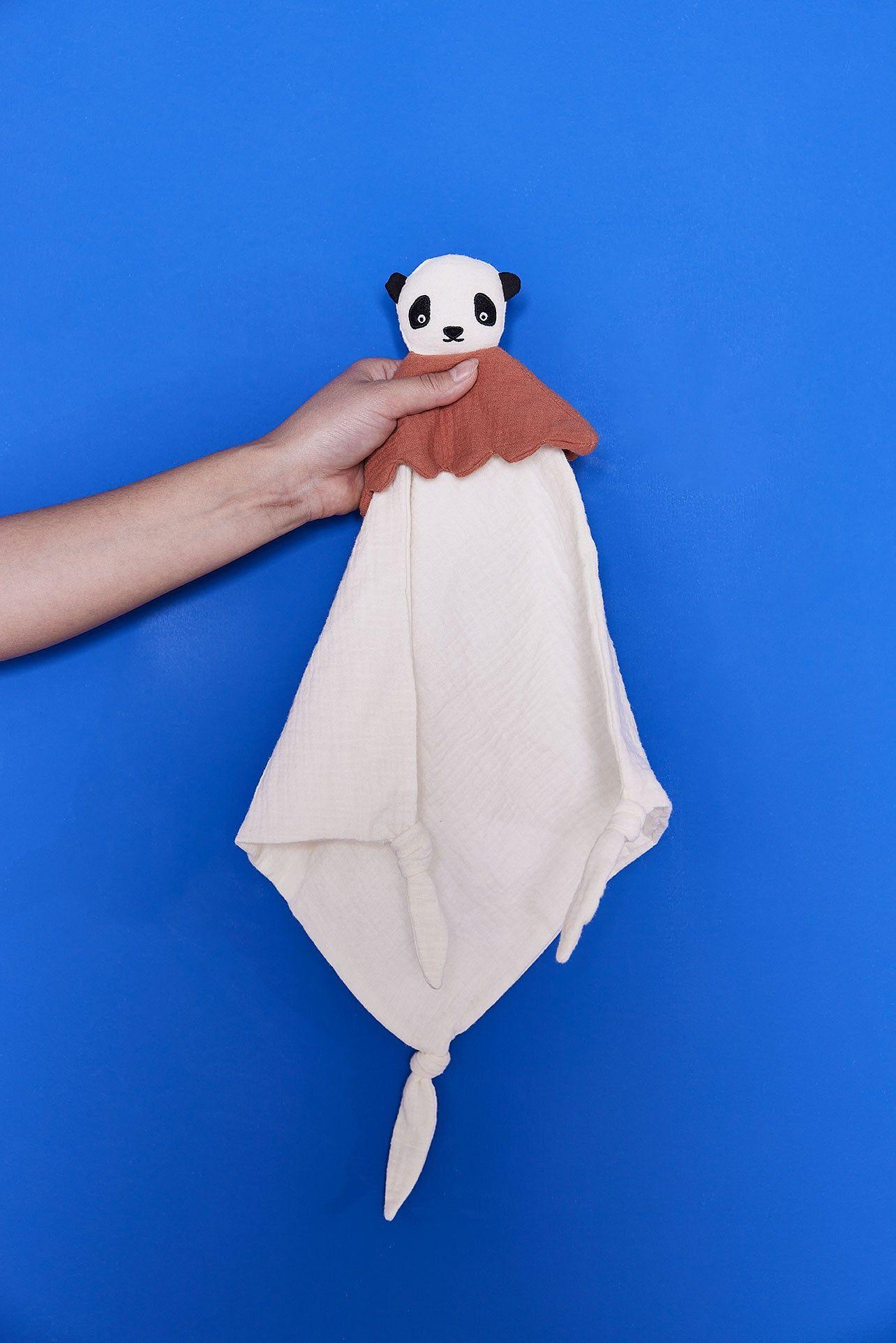 Lun Lun Cuddle Cloth Panda Cotton White 3