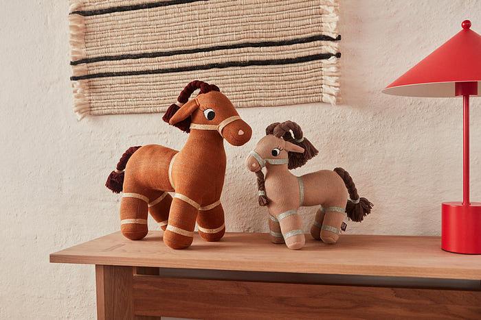 Billy stuffed animal goat cotton brun 3