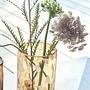 Jali Hurricane Vase Glass Yellow 2