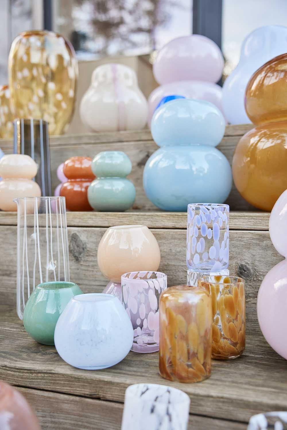 Vase Glass Blue 2