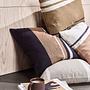 Soft cushion cover cotton brown 2