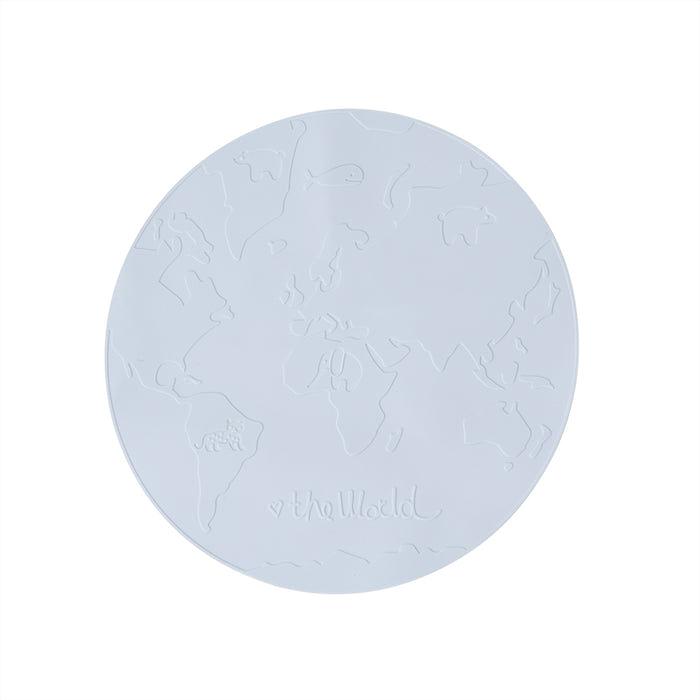 The World Placemat Ice Blue 0