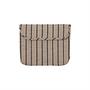 Laptop bag cotton cream striped 0