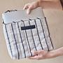 Laptop bag cotton cream striped 1