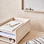 Laptop bag cotton cream striped 2