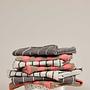 Laptop bag cotton cream striped 3