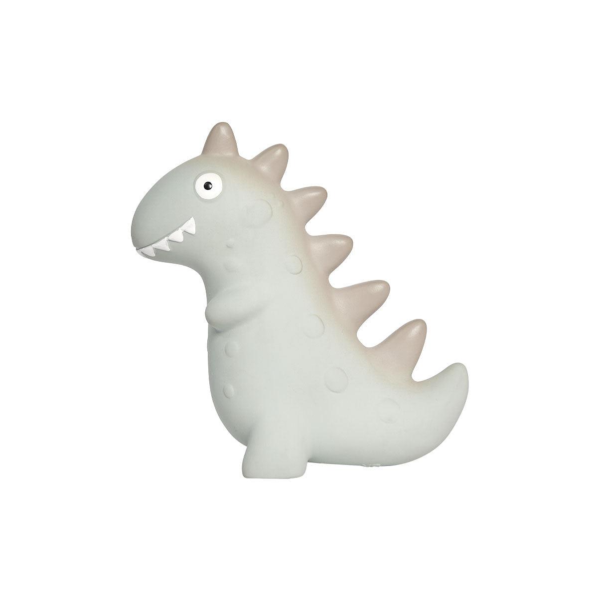 Dino Teether Rubber Grey 0