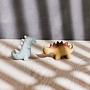 Dino Teether Rubber Grey 1