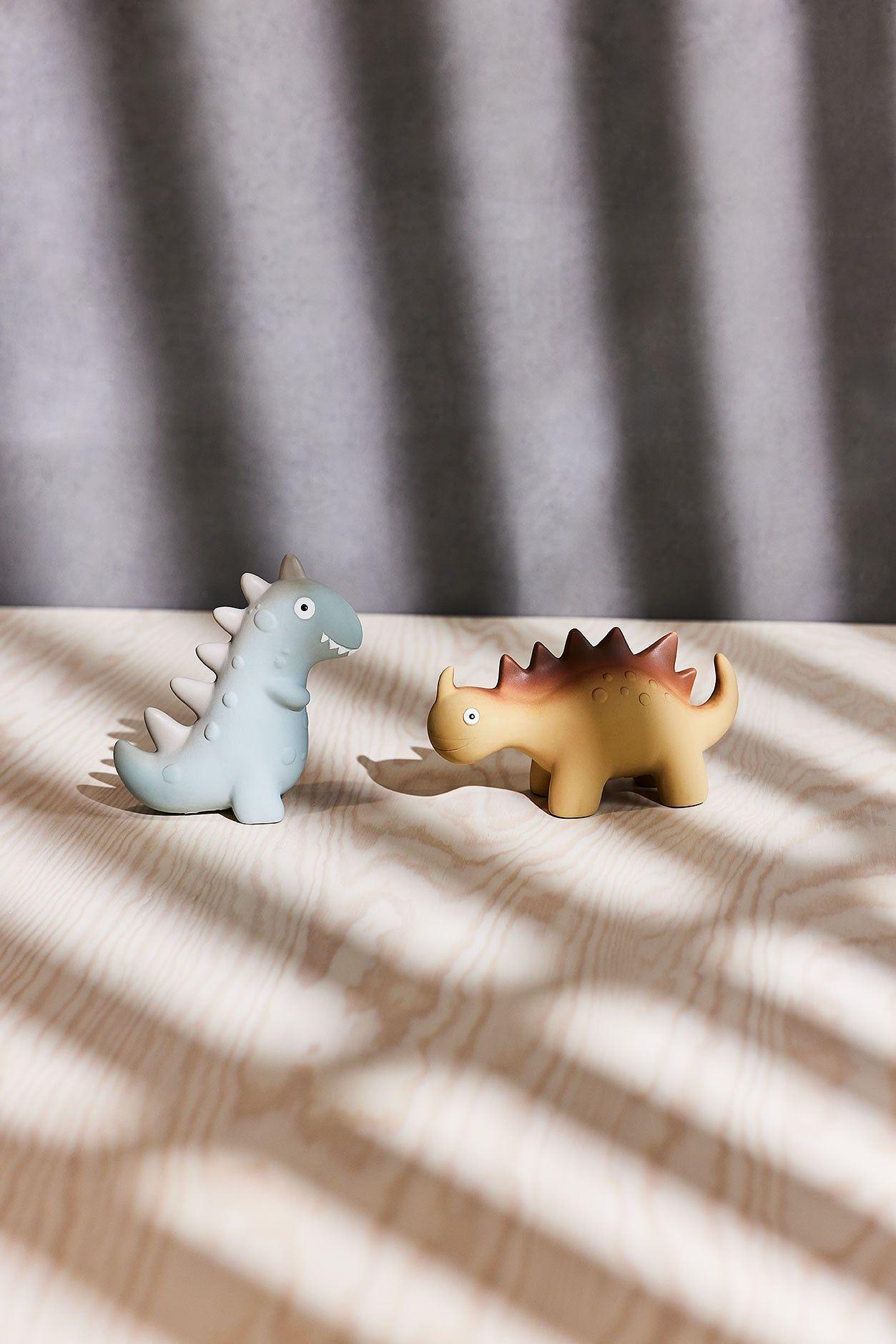 Dino Teether Rubber Grey 1