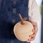 Cup Apple shape Straw Silicone Orange 2