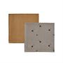 Muslin cloths 2-pack Organic cotton Grey Brown 0