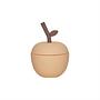 Cup Apple shape Straw Silicone Orange 0