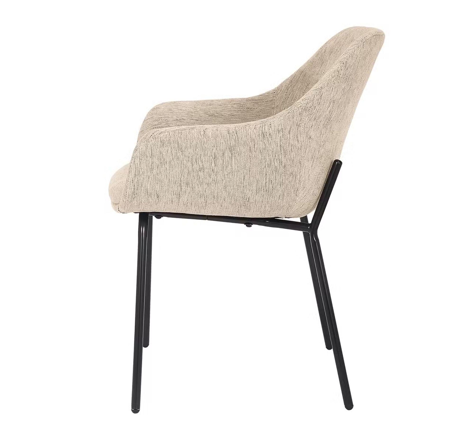 Polsterstuhl Textil Beige 2
