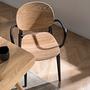 2x Armchair Plastic Brown 2
