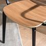 2x Armchair Plastic Brown 4