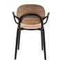 2x Armchair Plastic Brown 9