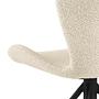 2x Swivel Armchair Bouclé Cream 6