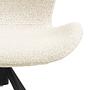 2x Swivel Armchair Bouclé Cream 7