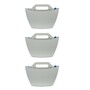 3x Wall planter with self-watering Grey 0