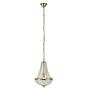 Chandelier 1-light Crystal glass Stainless steel Gold 1